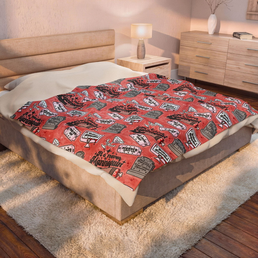 True Crime Velveteen Plush Blanket