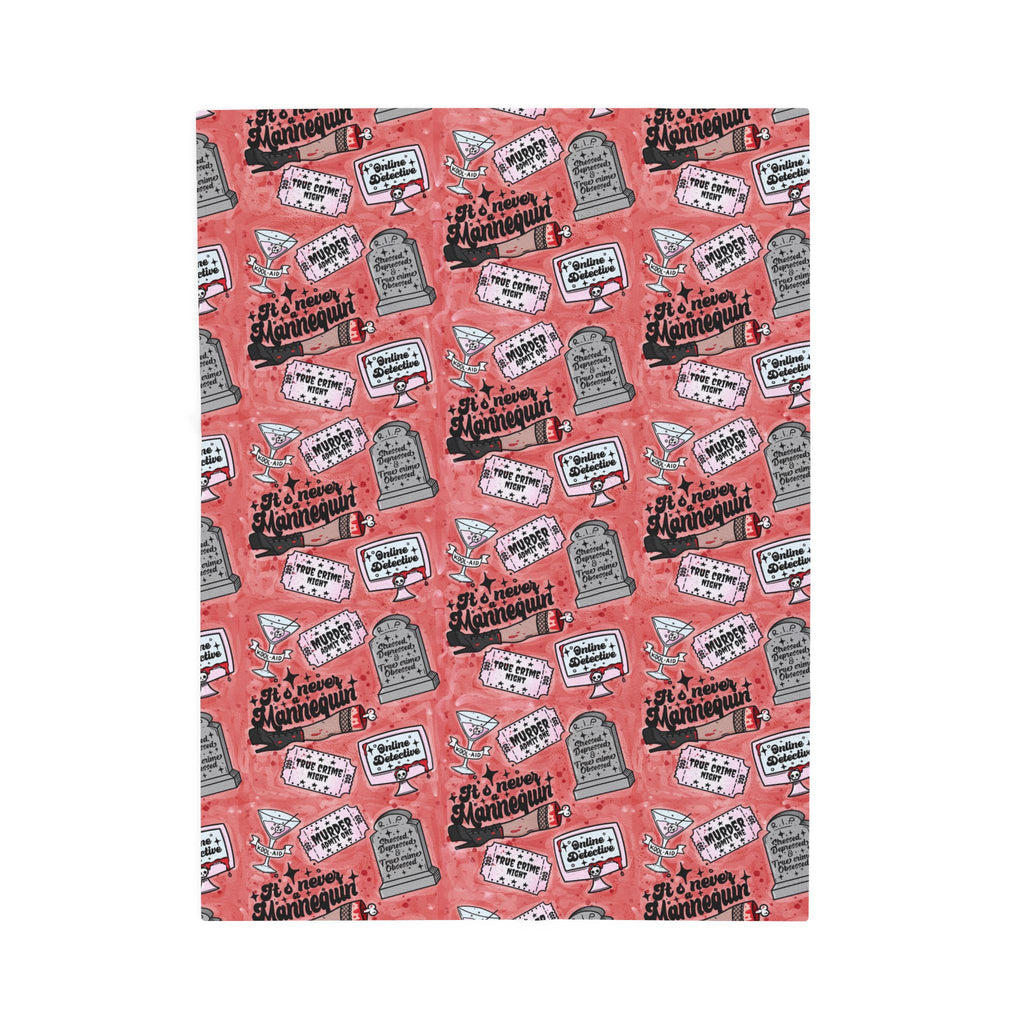 True Crime Velveteen Plush Blanket