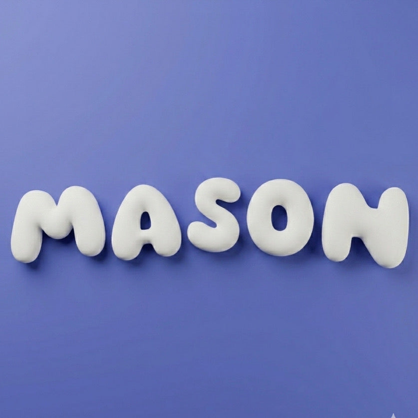 Blank 3D Letters