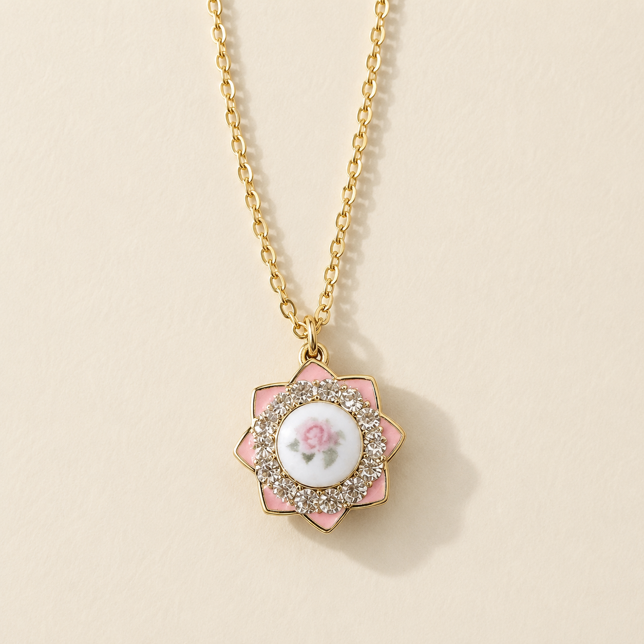 Bridgerton Inspired Necklaces – Regency Era Halo Crystal Pendants