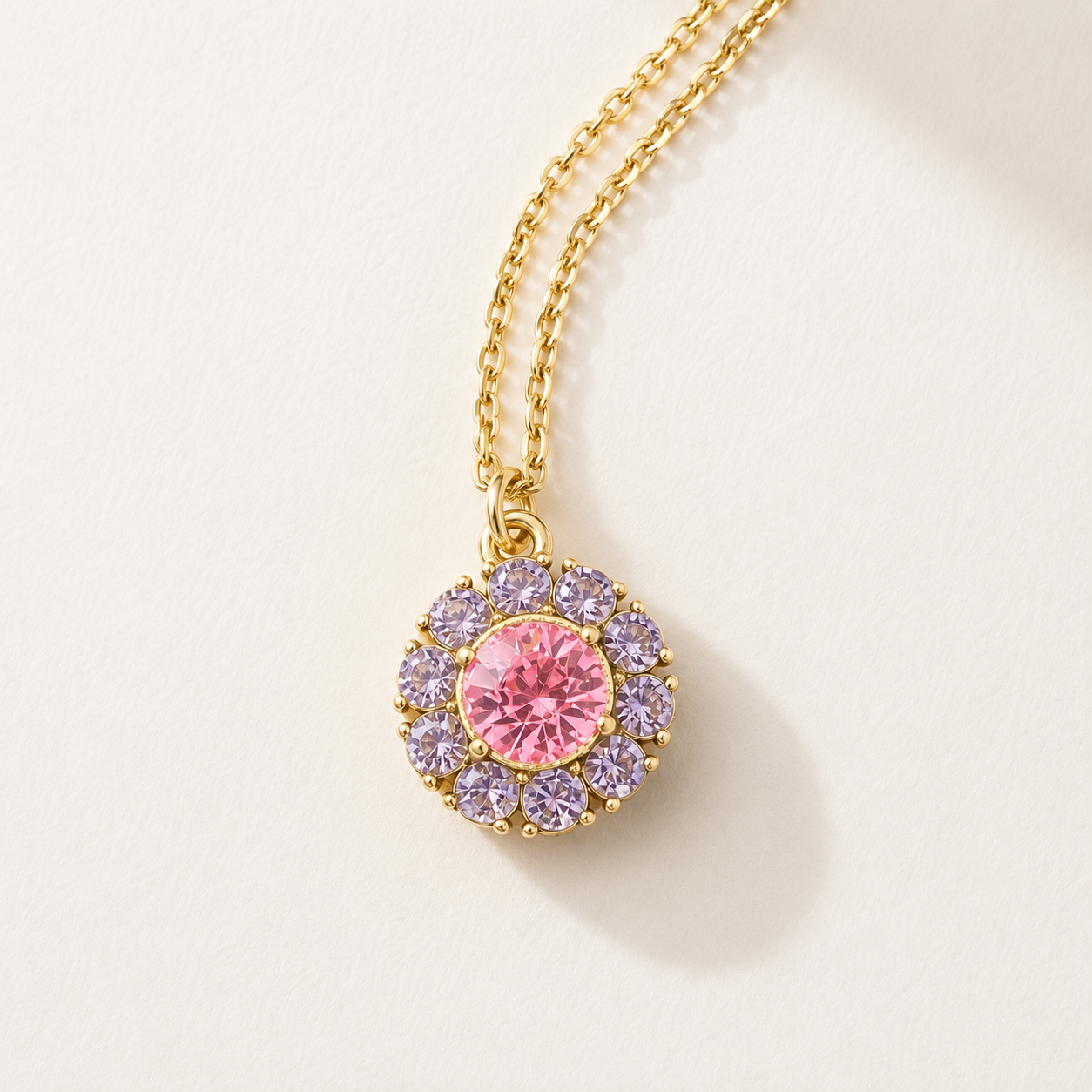 Bridgerton Inspired Necklaces – Regency Era Halo Crystal Pendants