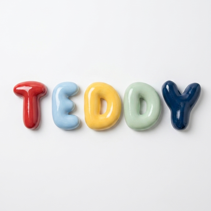 Custom Bubble Letter Name Sign 3D Printed Nursery Decor Personalized Wooden Name Plaque Pastel Wall Decor Baby Gift