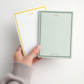 Custom Monogram Memo Pad Personalized Desk Accessory