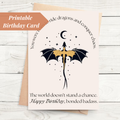 Fourth Wing Themed Birthday Card Digital Download