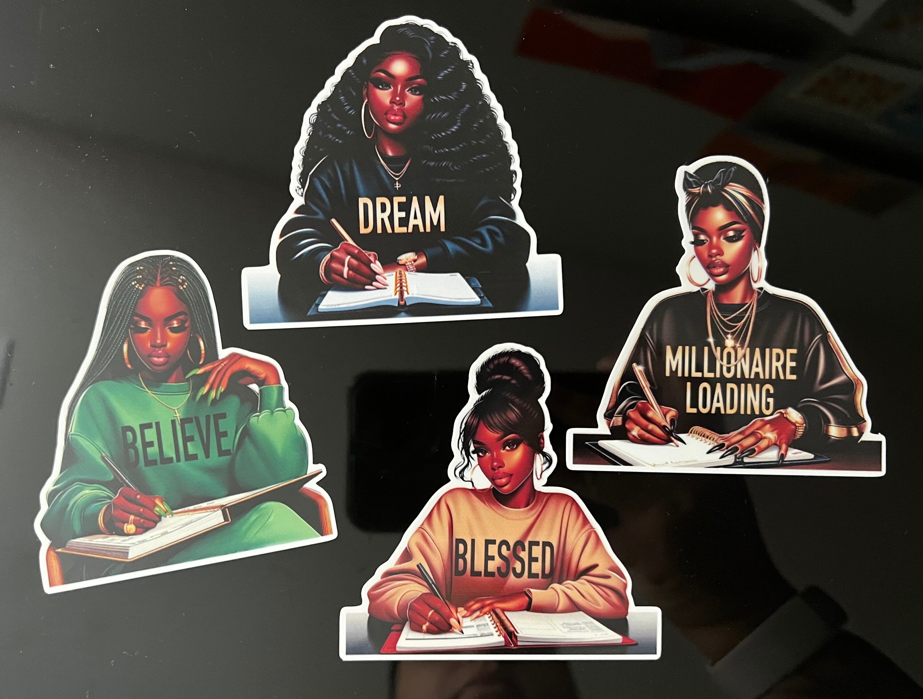 Black Girl Magic Stickers 4 Pack