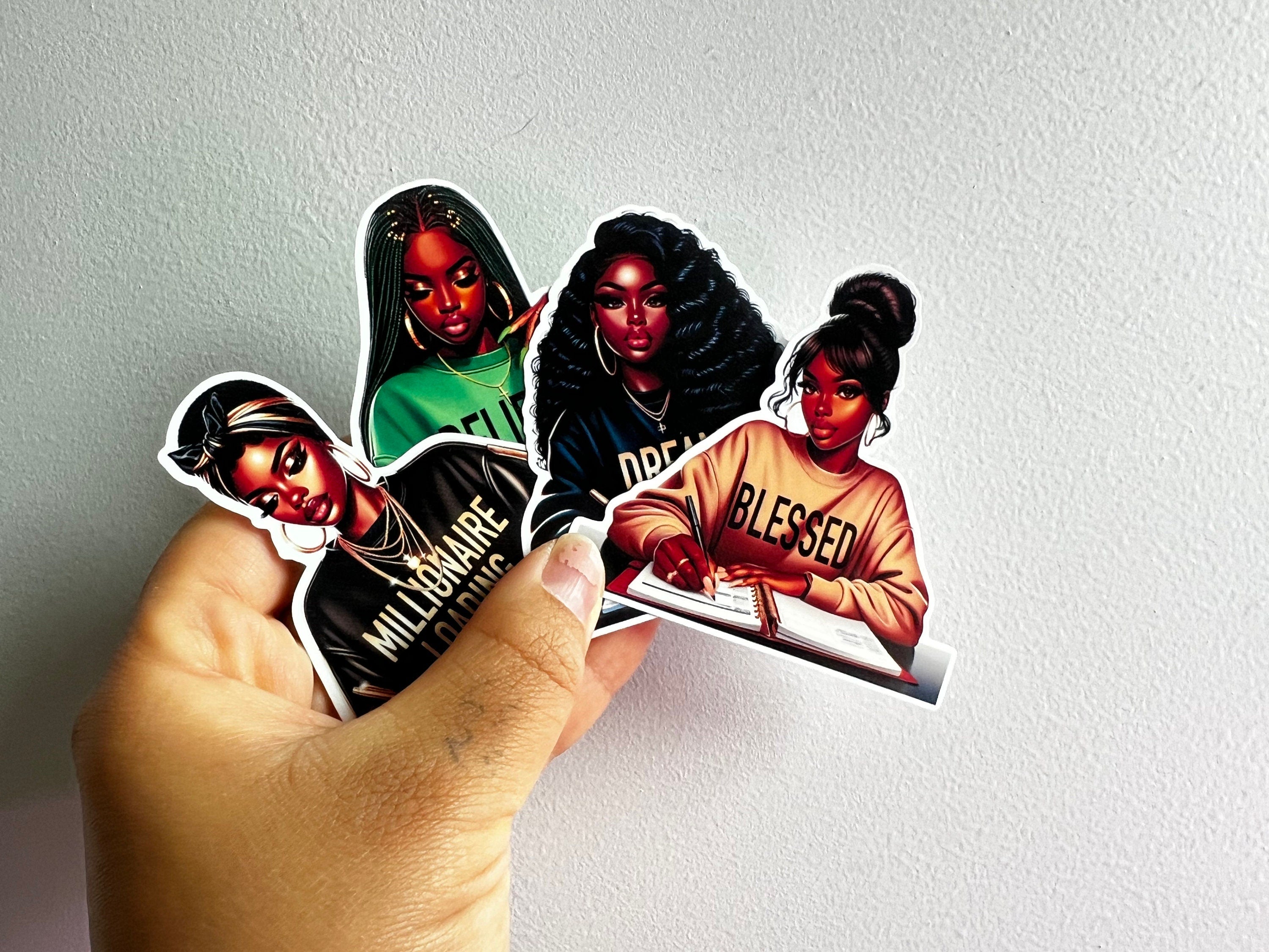 Black Girl Magic Stickers 4 Pack