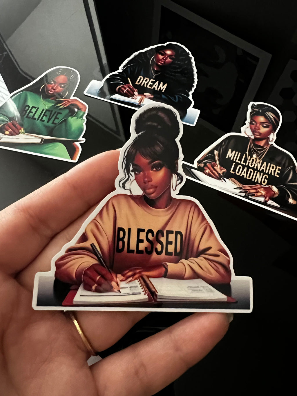 Black Girl Magic Stickers 4 Pack