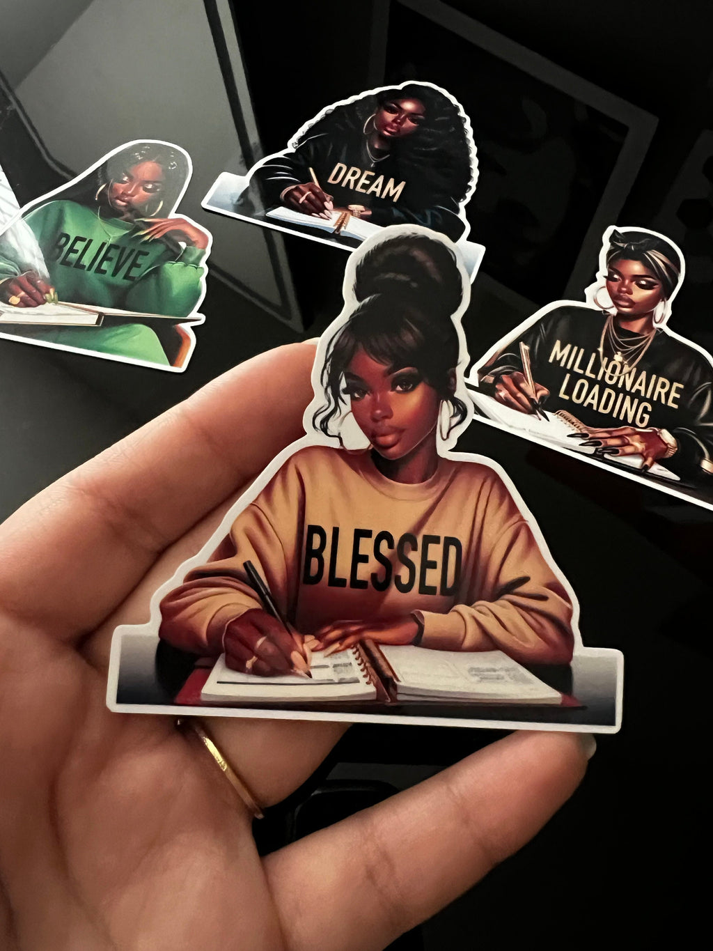 Black Girl Magic Stickers 4 Pack