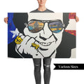 Hector Lavoe Poster: Puerto Rico Flag, Salsa Music Art