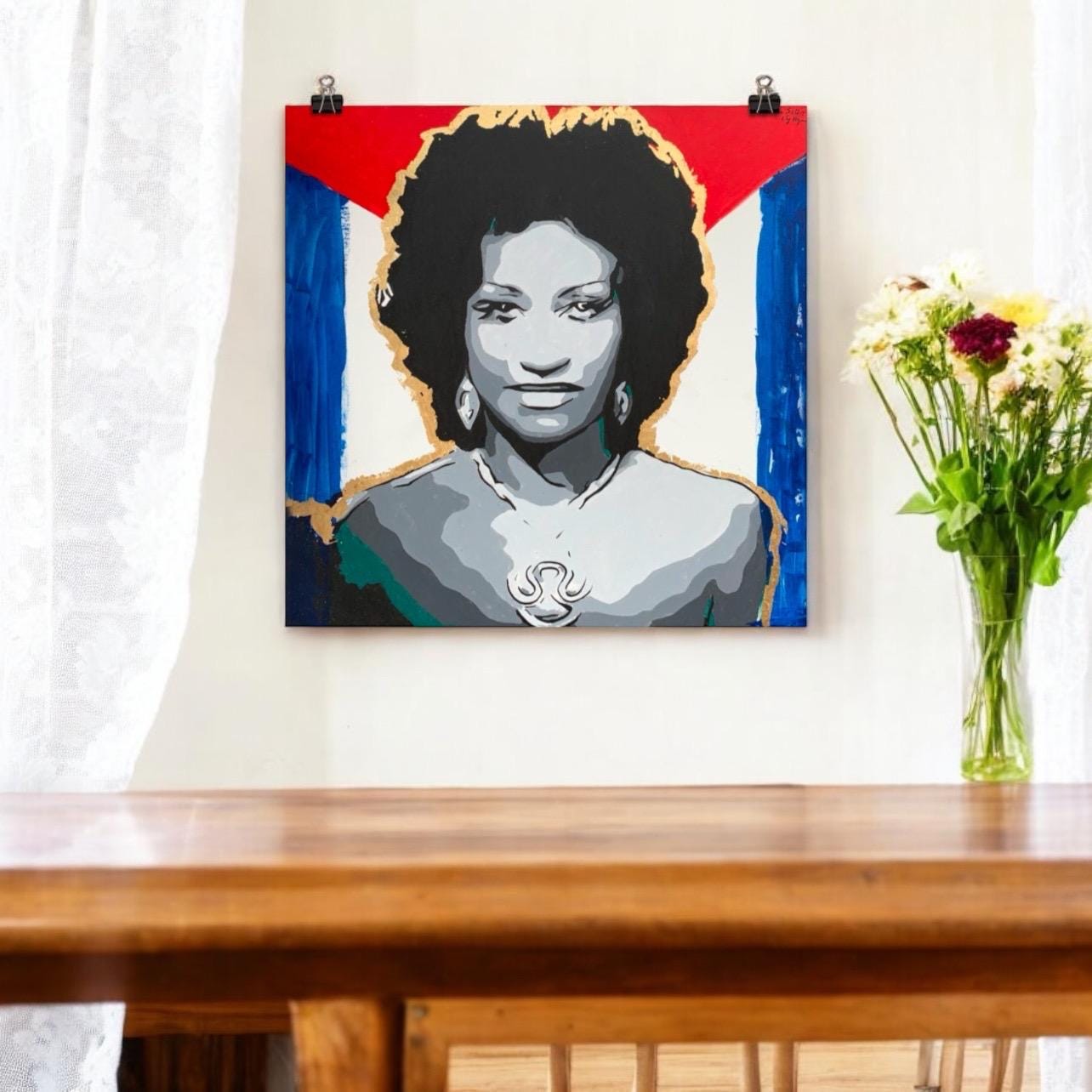 Celia Azucar Poster Salsa Music Lovers Wall Art