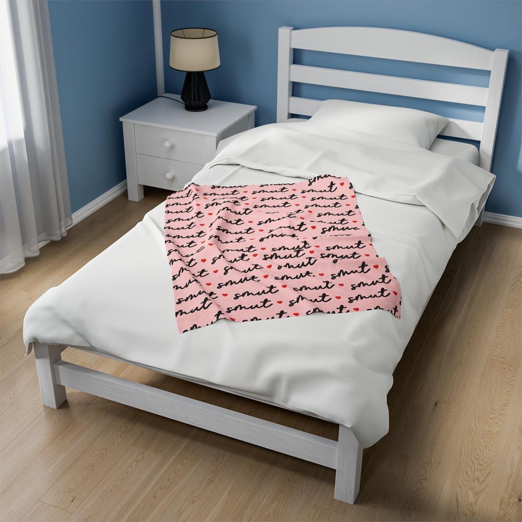 Smut Lover Plush Velveteen Blanket Cozy Throw
