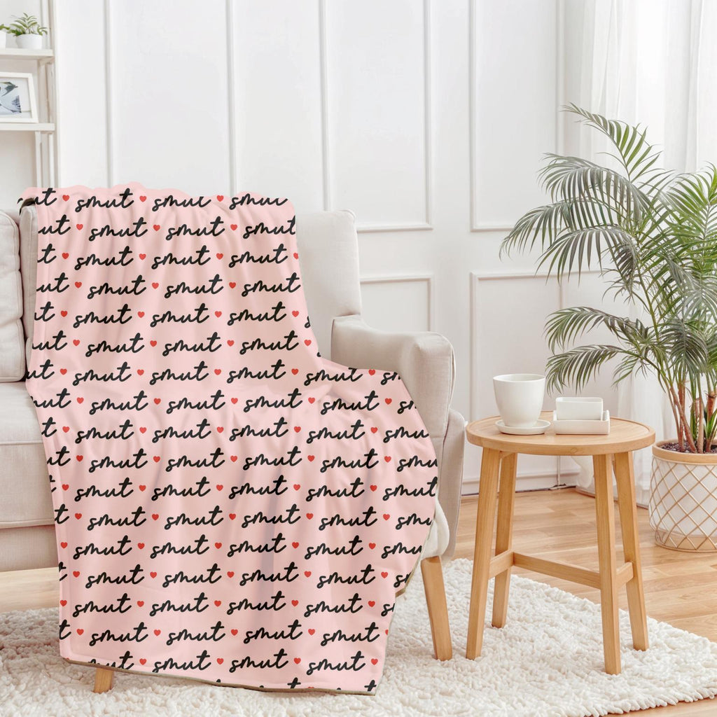 Smut Lover Plush Velveteen Blanket Cozy Throw