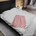 Smut Lover Plush Velveteen Blanket Cozy Throw