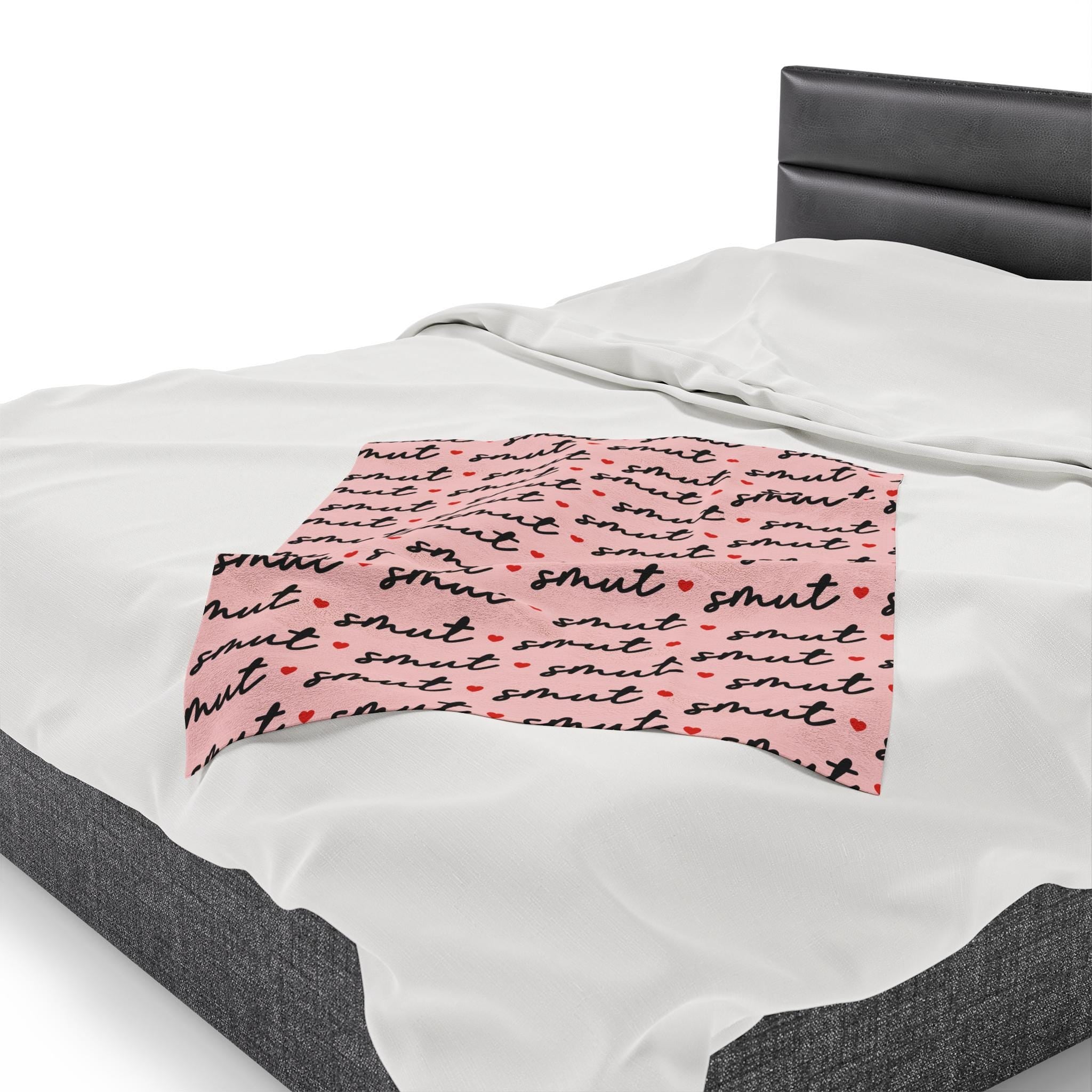 Smut Lover Plush Velveteen Blanket Cozy Throw