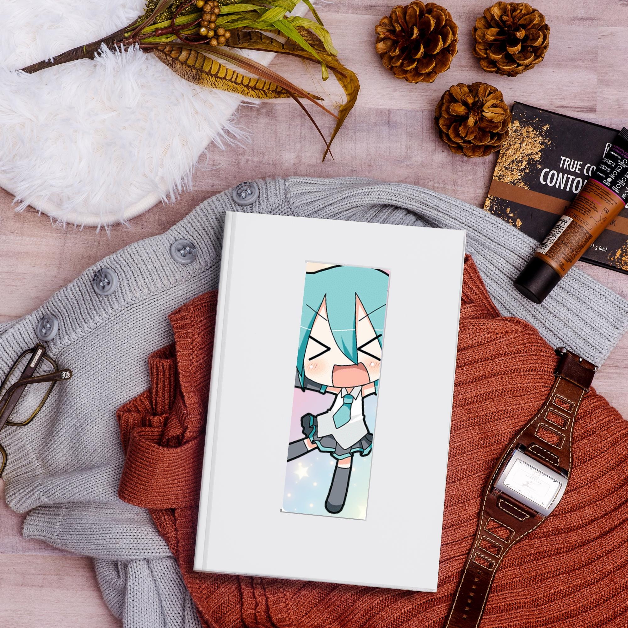 Miku Inspired Bookmark-Cute Anime Chibi Style Bookmark