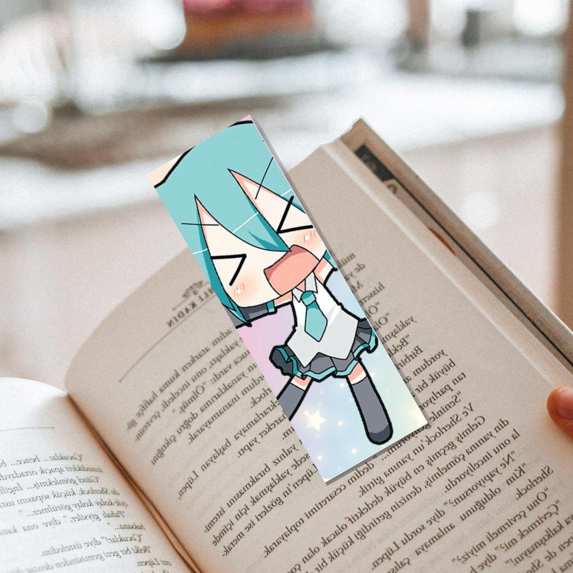 Miku Inspired Bookmark-Cute Anime Chibi Style Bookmark