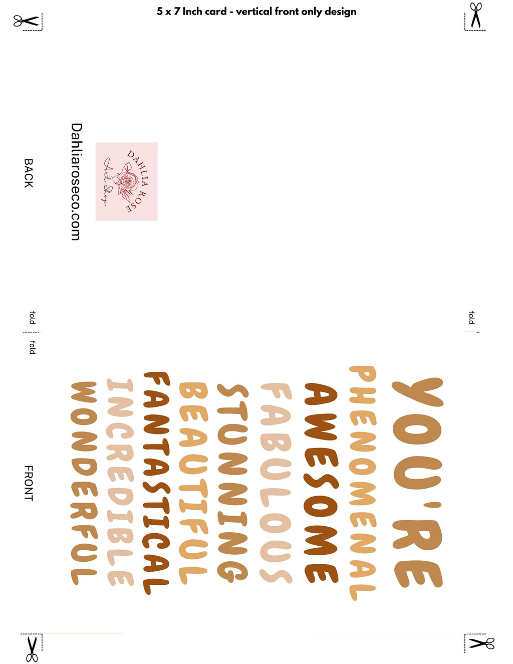 Phenomenal Greeting Card Uplifting Encouragement Card for Women Appreciation