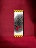 True Crime Charm Bookmark-Fingerprint Blood Splatter