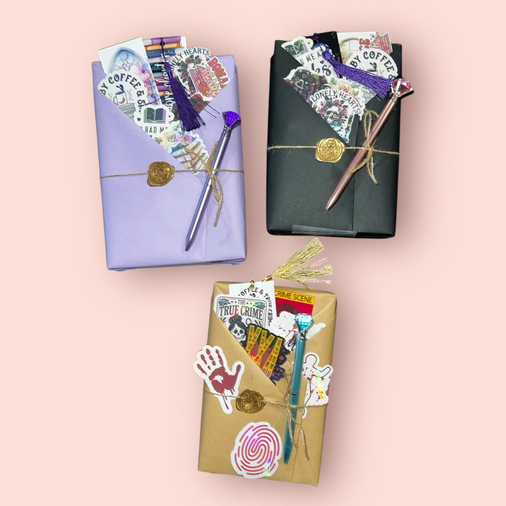 Custom Blind Date with a Book Bundle 3 Book Big Box with Personalized Library Sign