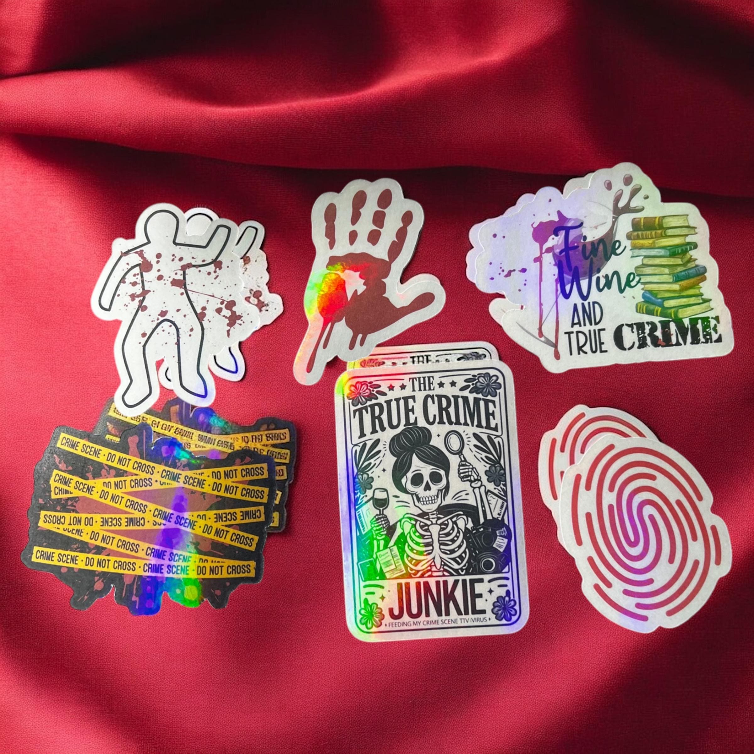 True Crime Fan Sticker Set for True Crime Junkies