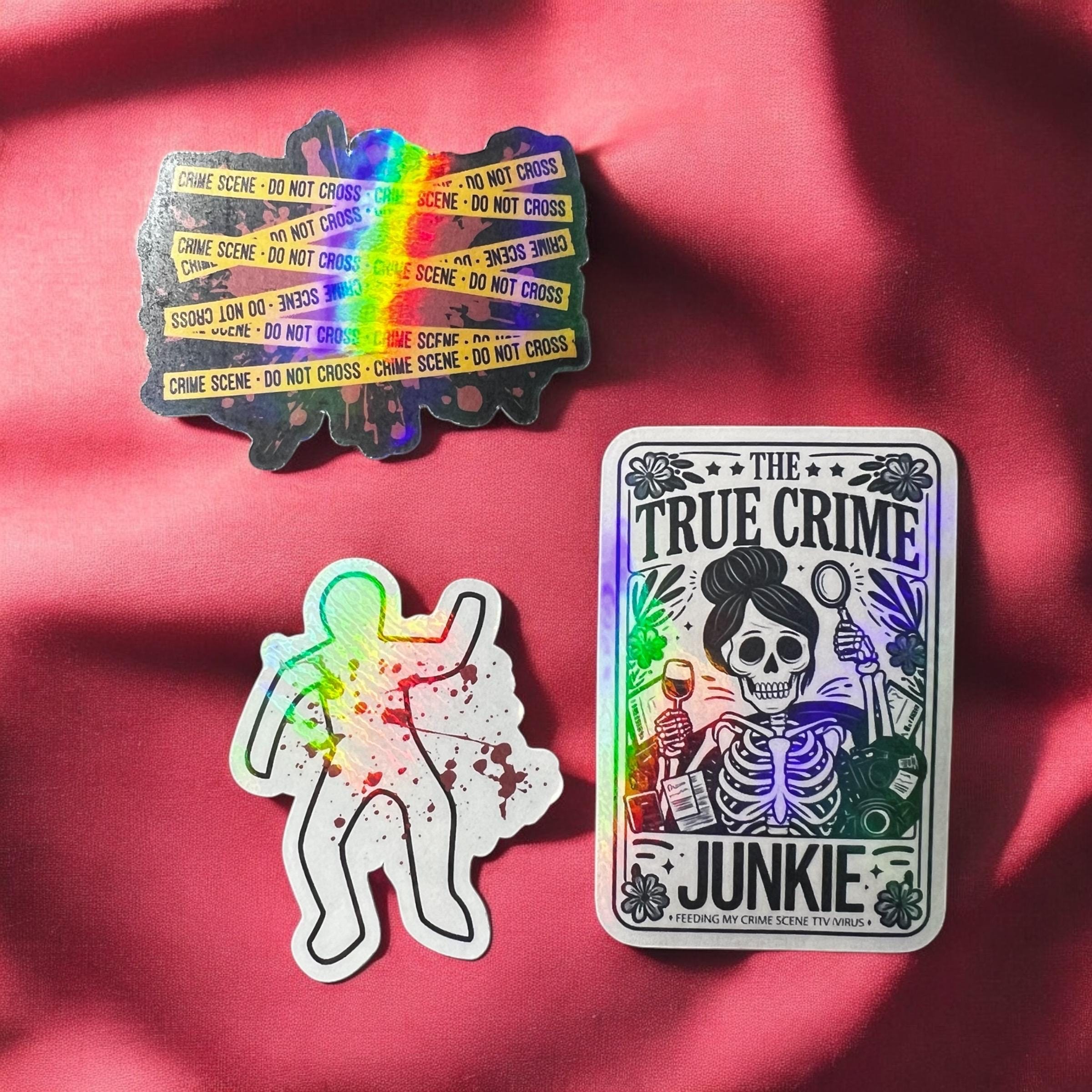 True Crime Fan Sticker Set for True Crime Junkies
