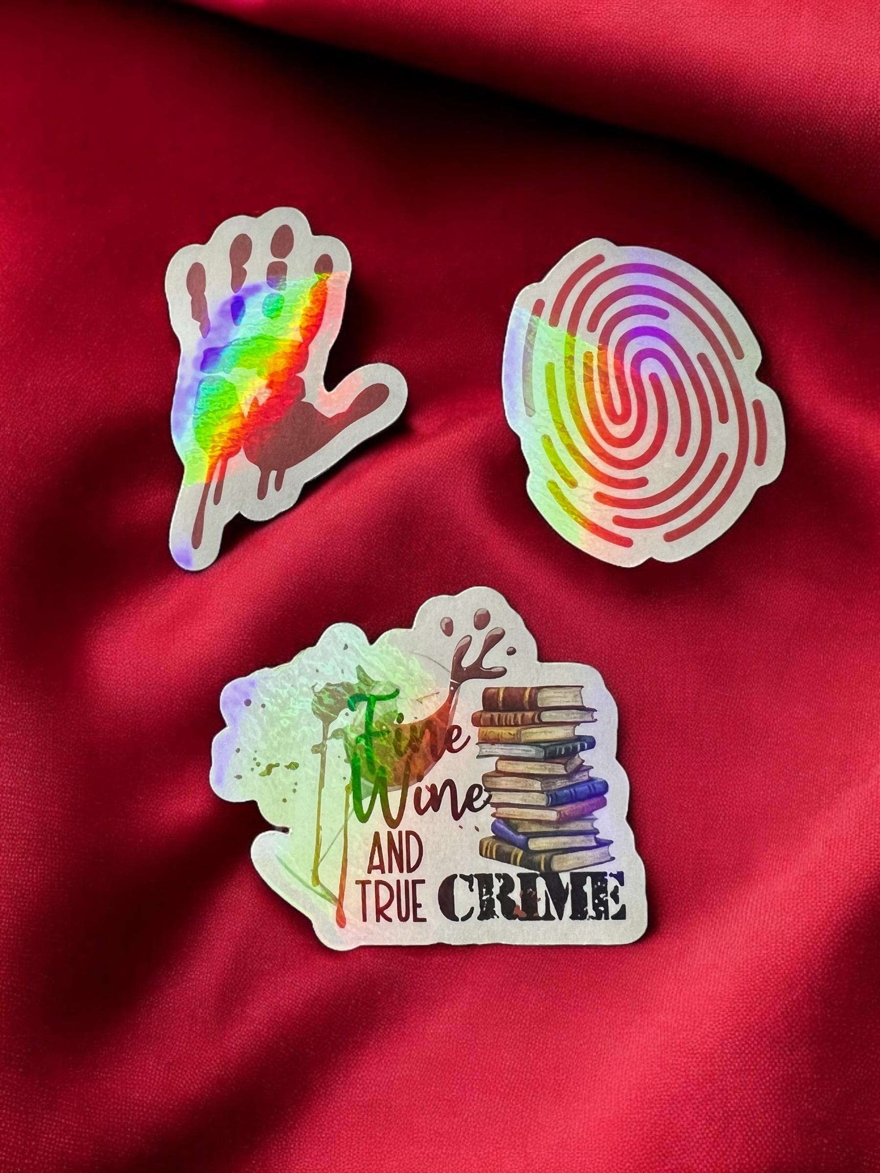 True Crime Fan Sticker Set for True Crime Junkies