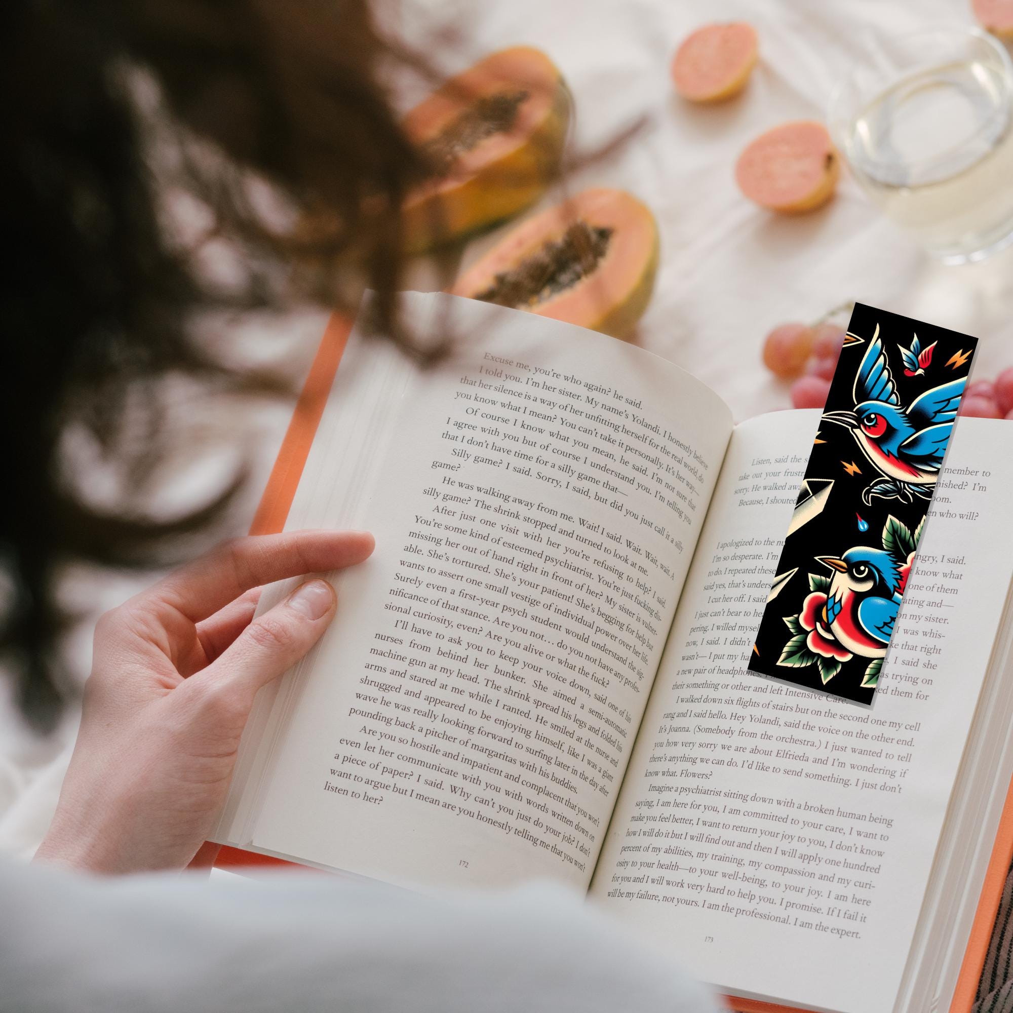 Tattoo Inspired Bookmark Vintage Sailor Flash Style