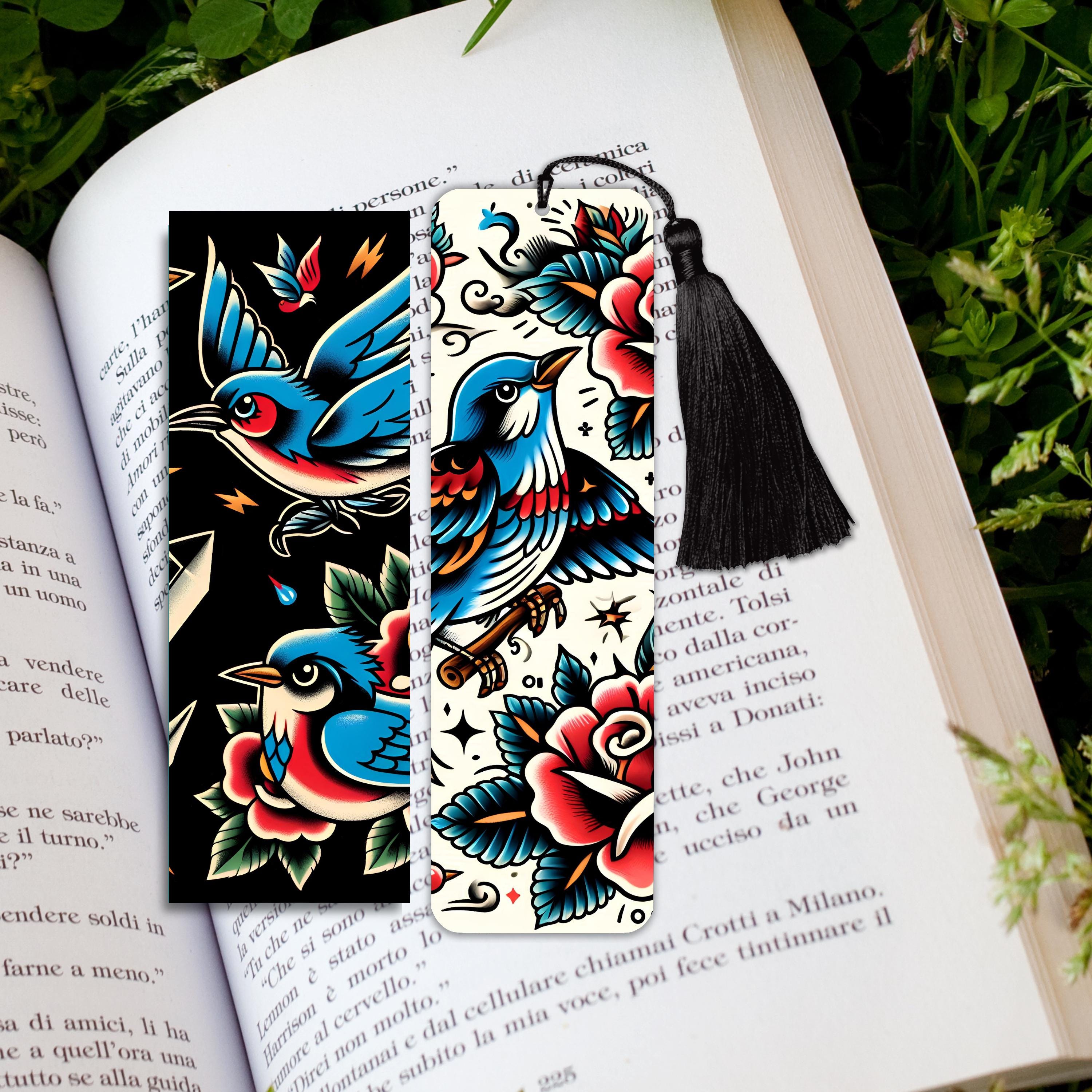 Tattoo Inspired Bookmark Vintage Sailor Flash Style