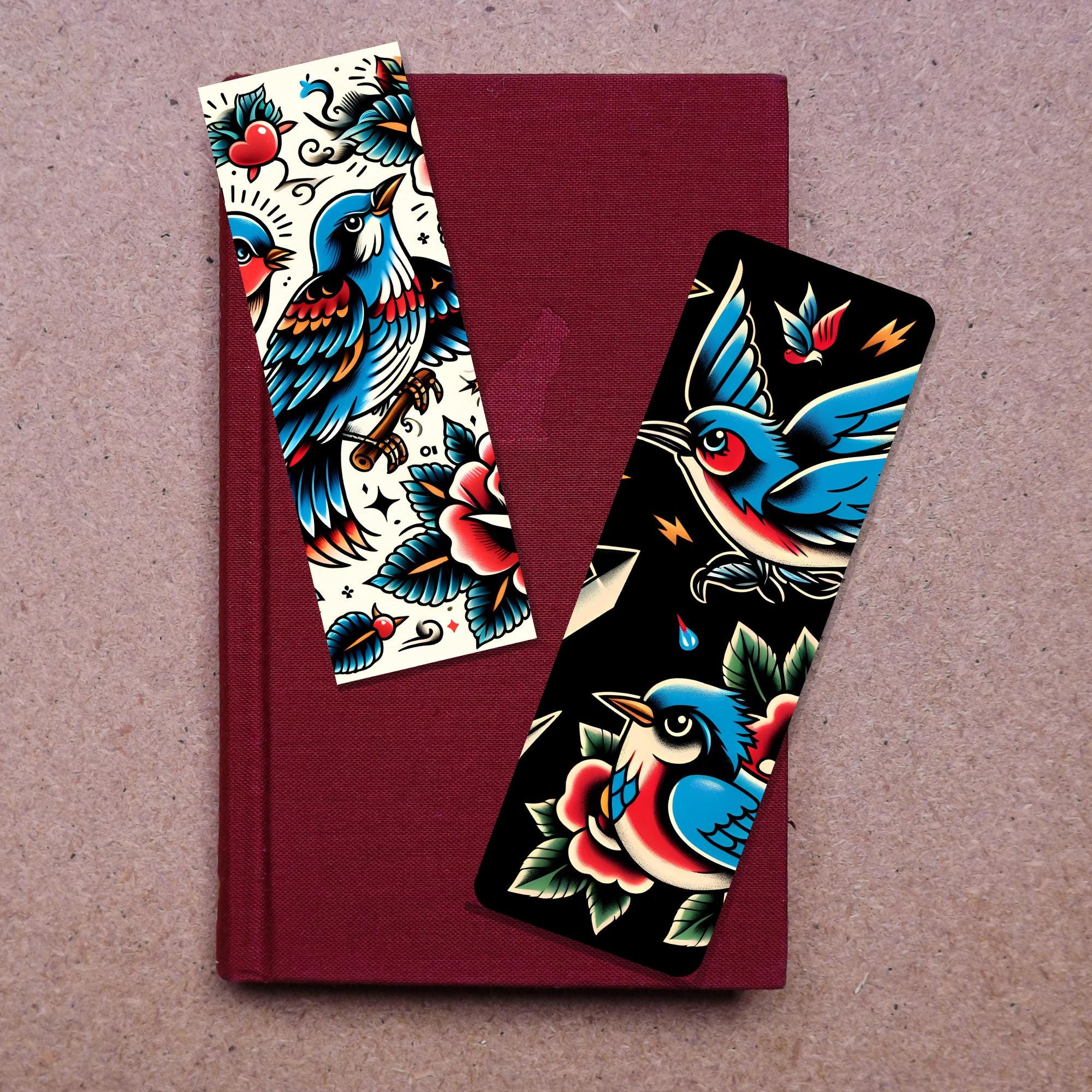 Tattoo Inspired Bookmark Vintage Sailor Flash Style