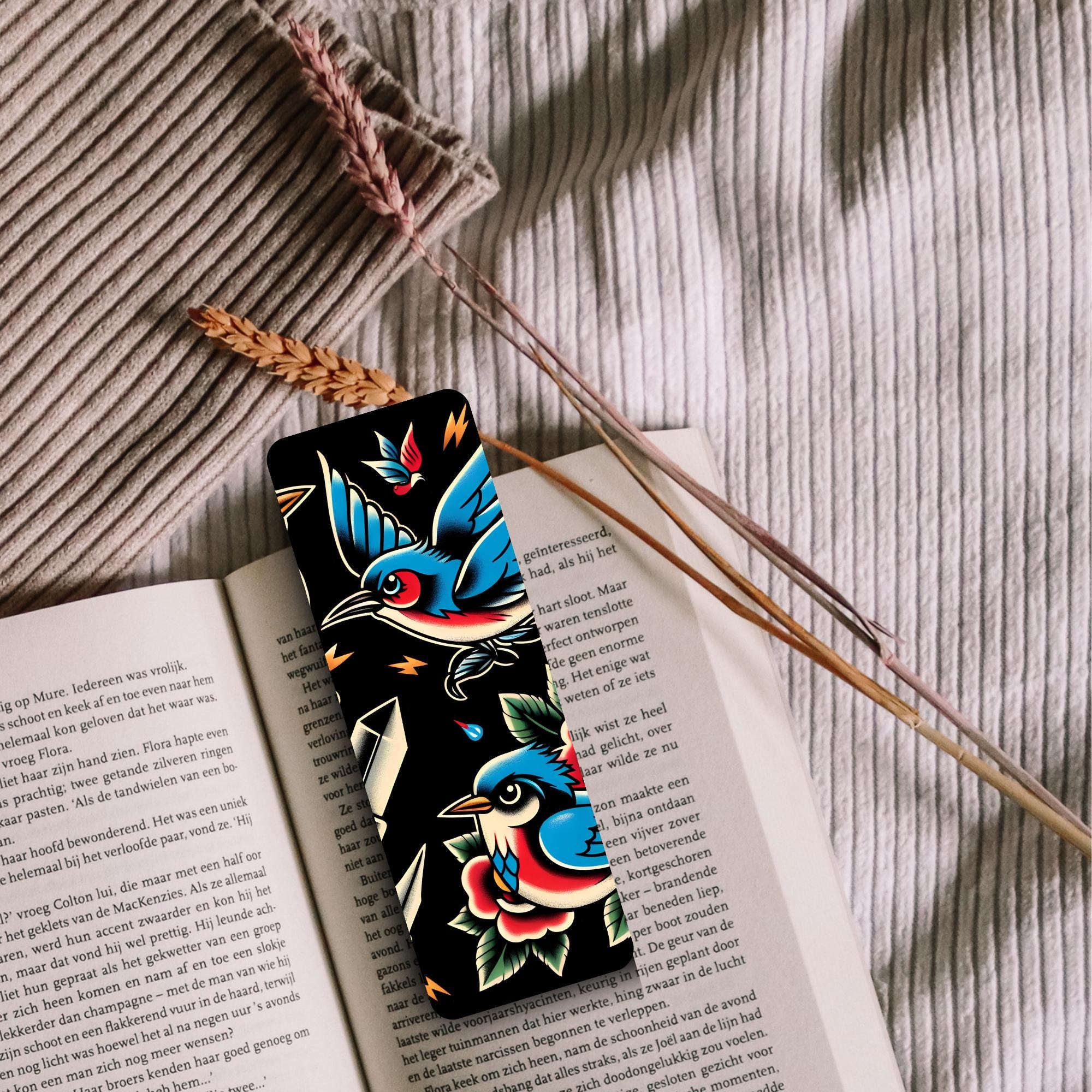 Tattoo Inspired Bookmark Vintage Sailor Flash Style