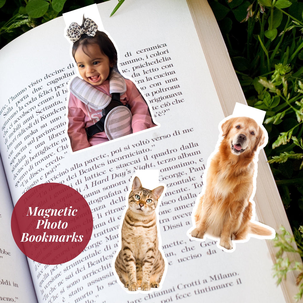 Personalized Photo Magnetic Bookmark-Custom Picture Bookmark