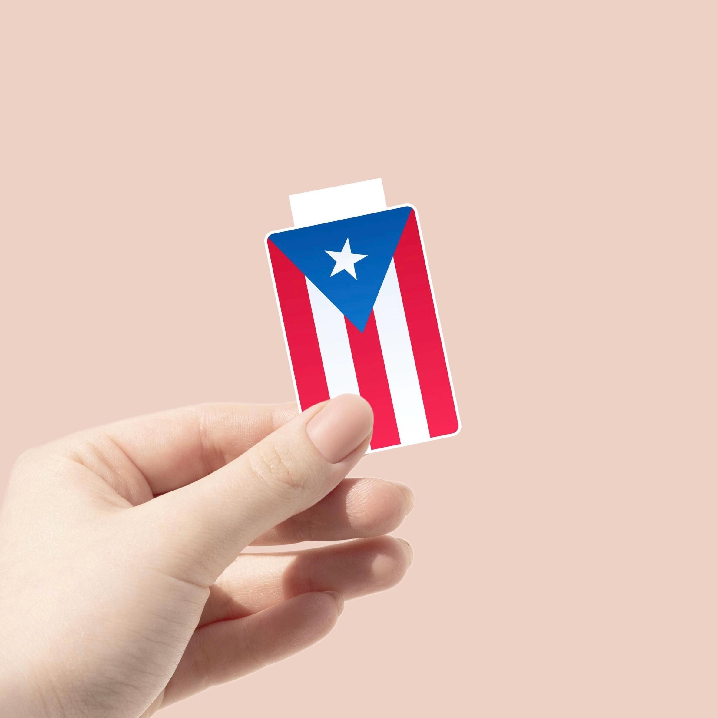 Puerto Rico and Dominican Republic Flag Magnetic Bookmarks