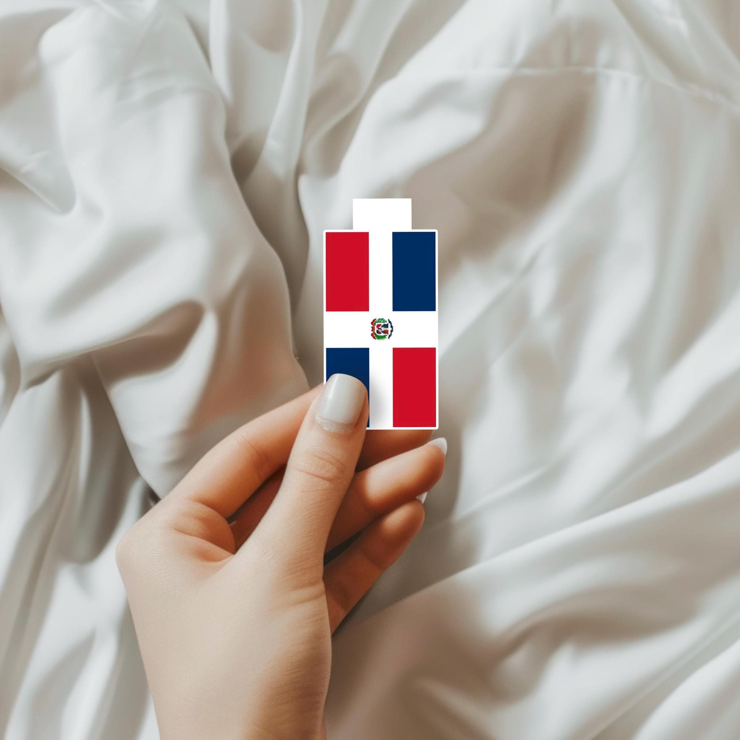 Puerto Rico and Dominican Republic Flag Magnetic Bookmarks