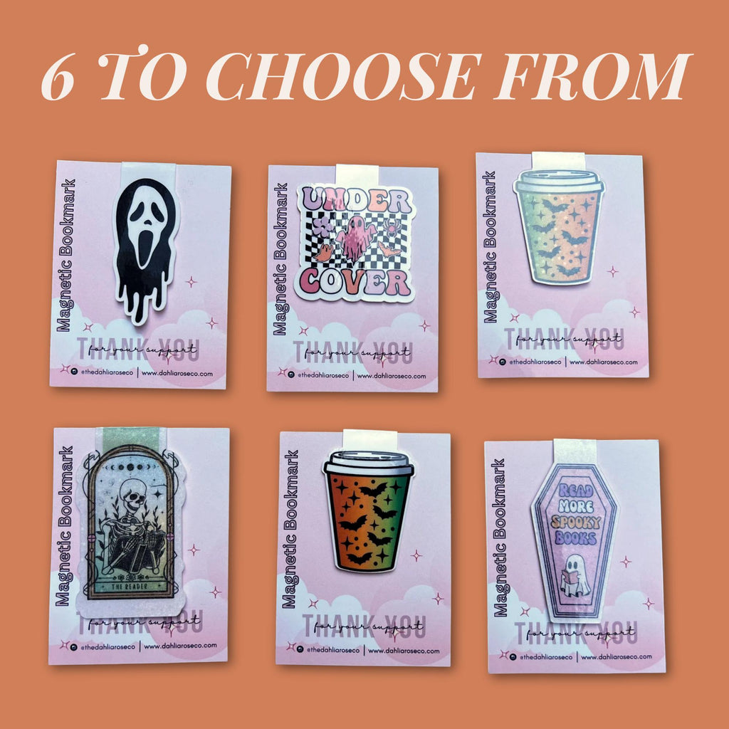 Spooky Lovers Magnetic Bookmarks Halloween Themed