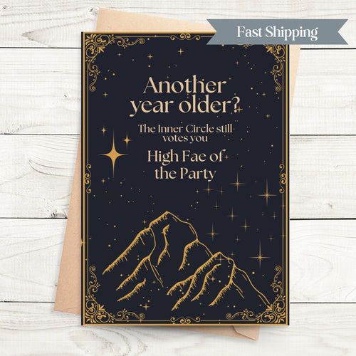 ACOTAR Birthday Card: Rhysand Night Court Fantasy Greeting Card Funny Birthday Card for Reader