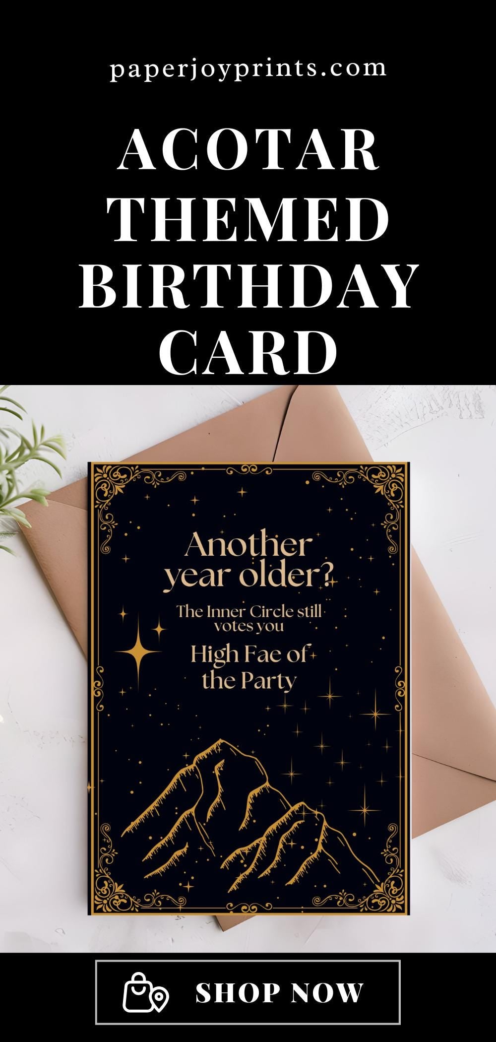 ACOTAR Birthday Card: Rhysand Night Court Fantasy Greeting Card Funny Birthday Card for Reader