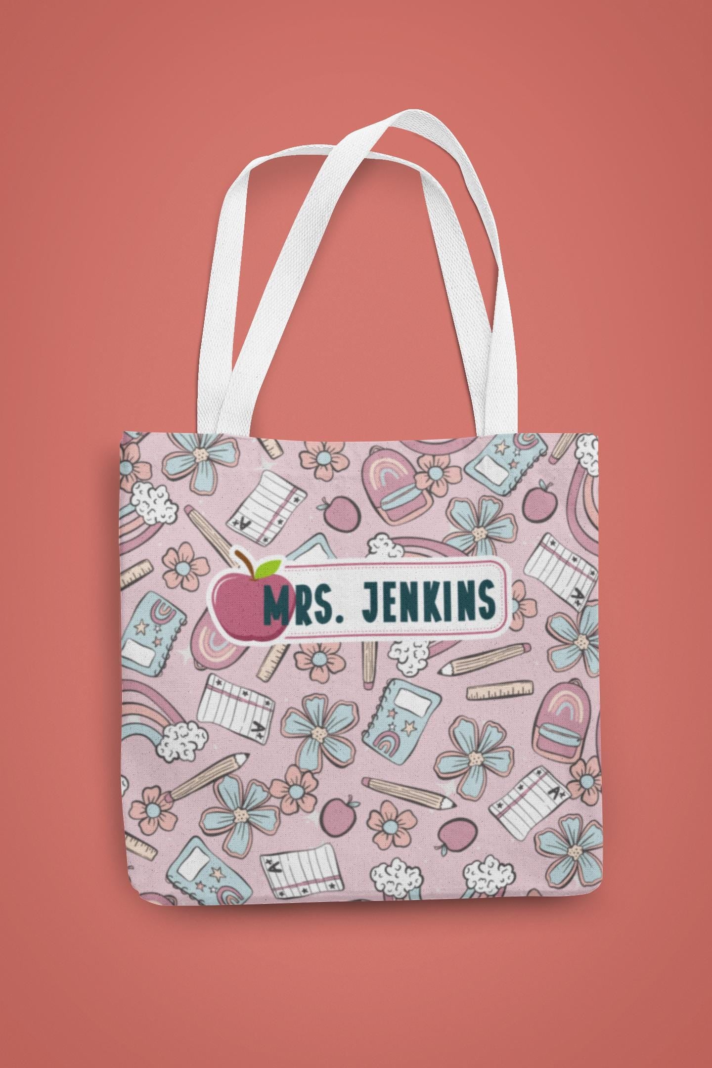Personalized Teacher Tote Bag-Teacher Appreciation Gift