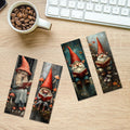Gnome Reading Bookmark Set: Fantasy Woodland Book Lover Gift