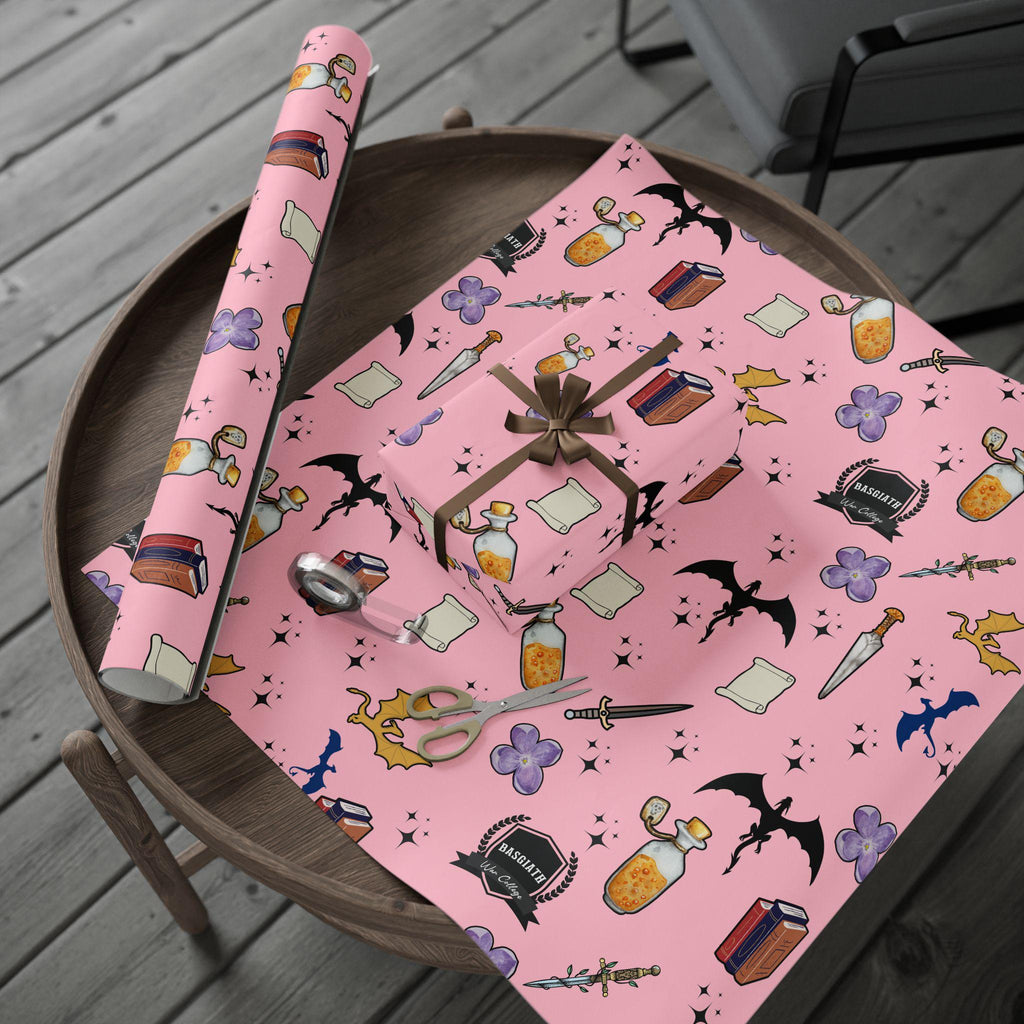 Fantasy Inpired Wrapping Paper Gift Wrap for Dragon Lover