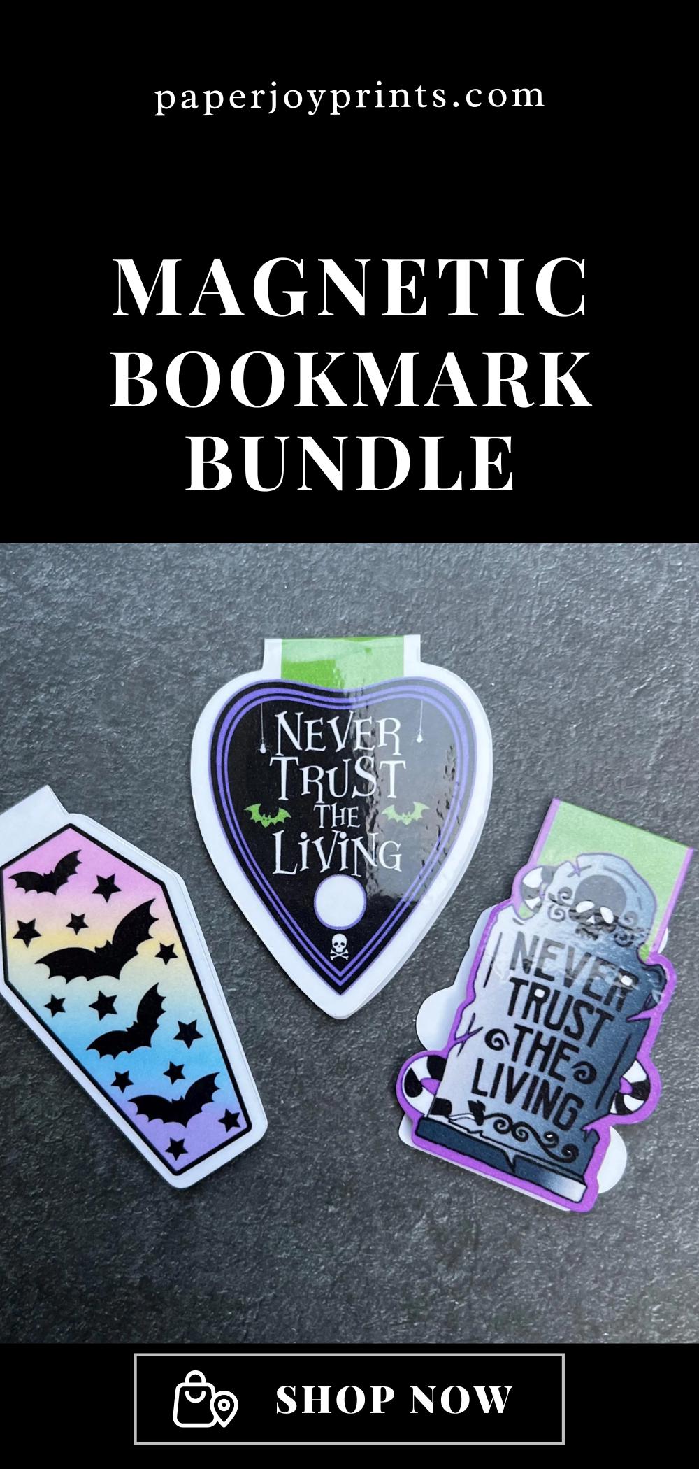 Never Trust The Living Magnetic Bookmark Bundle