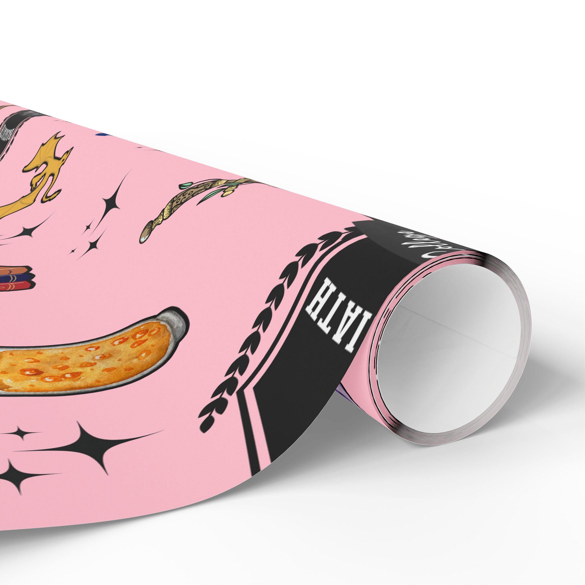 Fantasy Inpired Wrapping Paper Gift Wrap for Dragon Lover