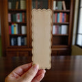 Basswood Craft Blanks Scalloped Edge Bookmark DIY Home Decor