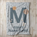 Personalized Kids Reading Blanket Reading Blanket Custom Design Celestial Pattern Moon Star Nursery Decor Kids Room Reading Nook Kids Book