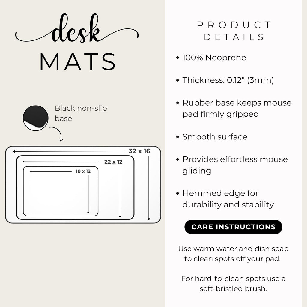 Personalized Jane Austen Desk Mat-Custom Name Office Decor