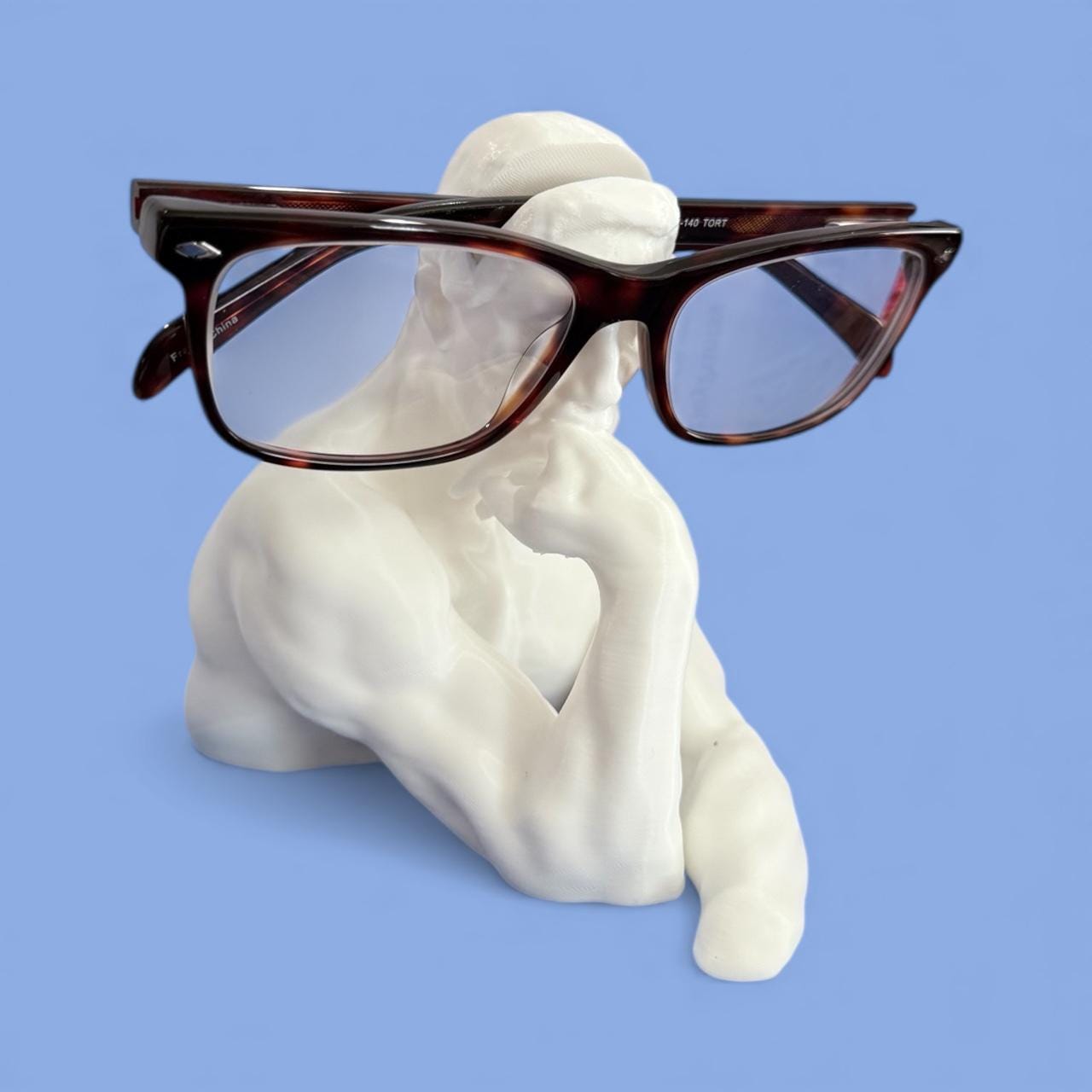 Thinker Eyeglass Holder-Eyewear Display Art Nightstand Accessory