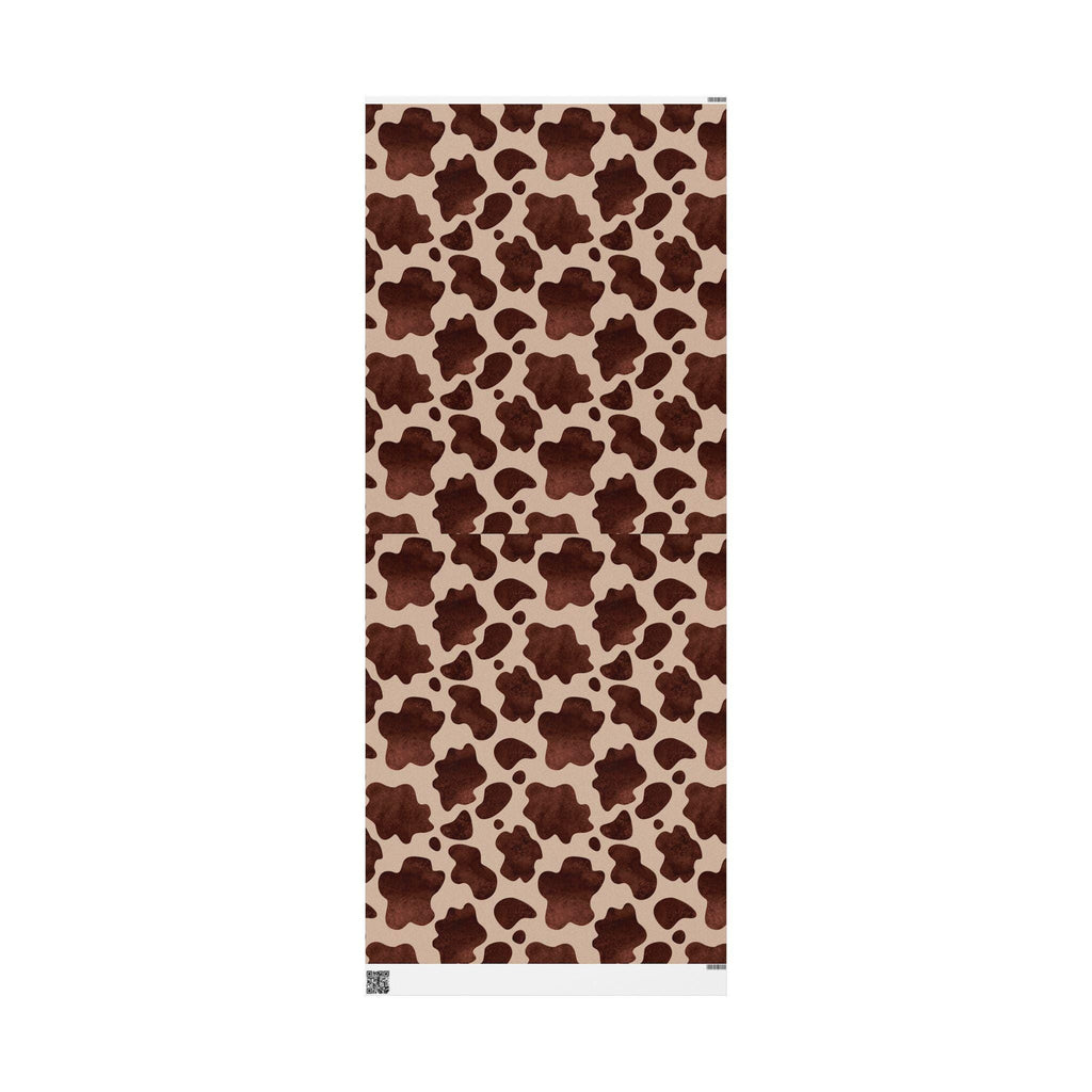 Brown Cow Print Wrapping Paper