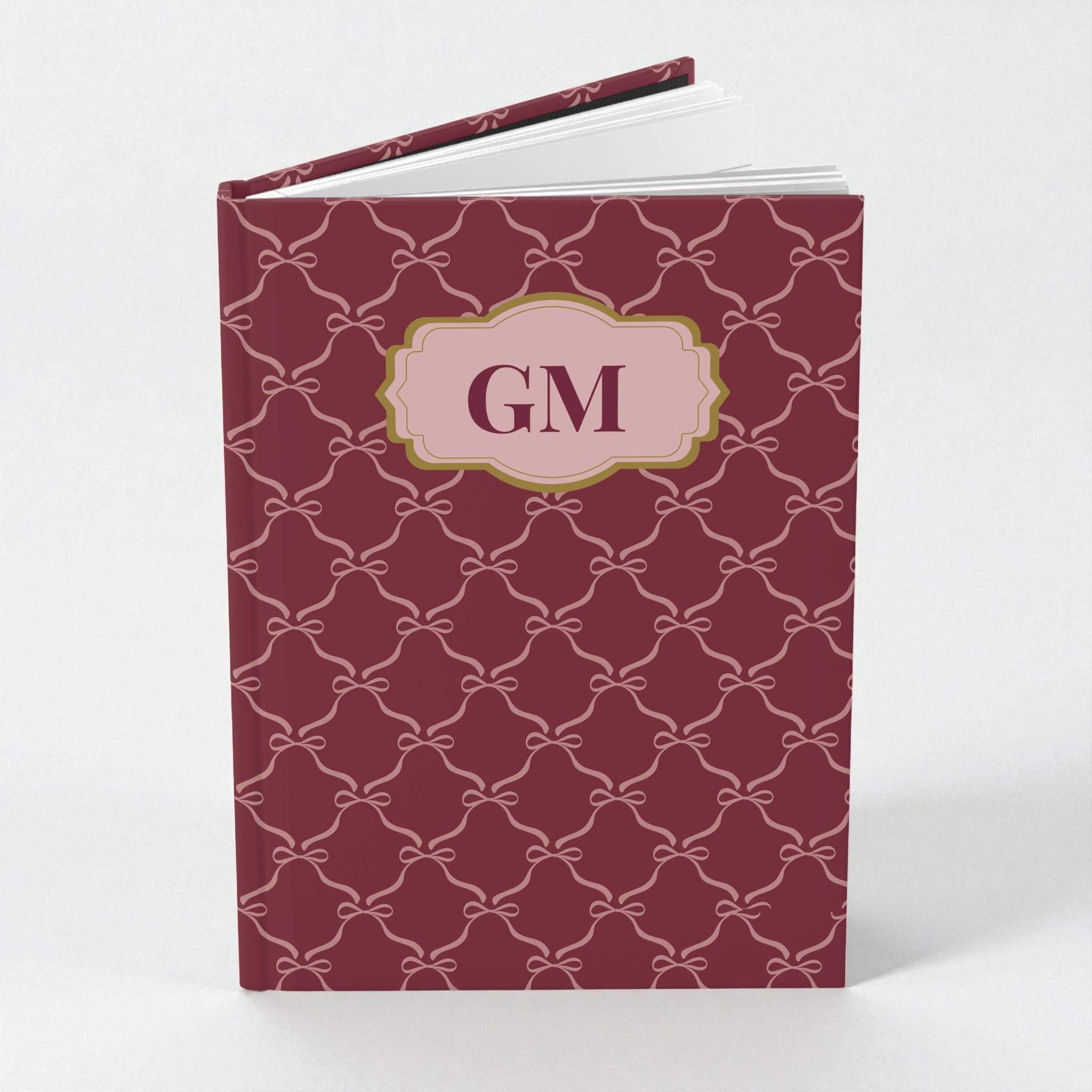 Personalized Monogram Hardcover Journal