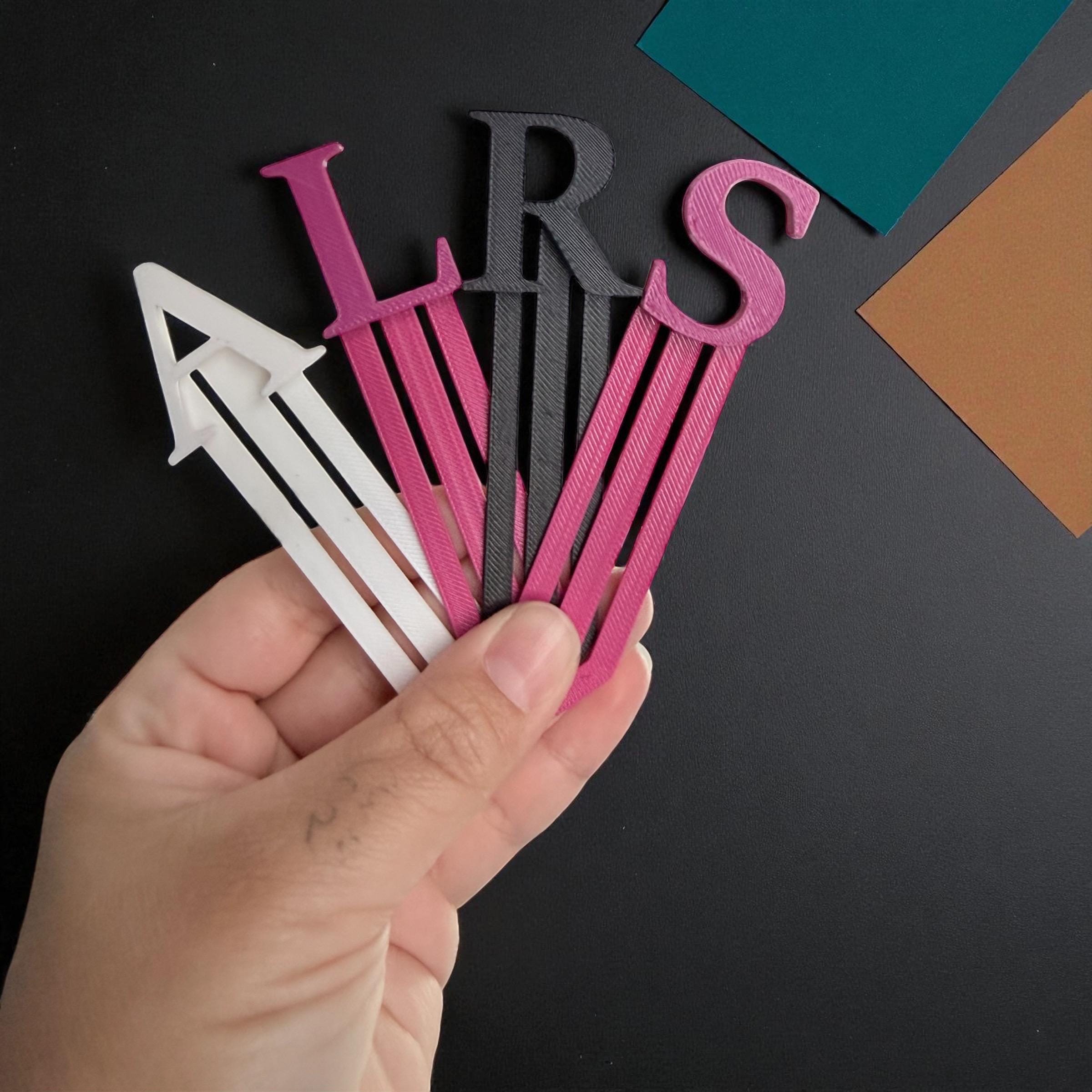 Personalized Initial Bookmark Custom Letter Bookmark
