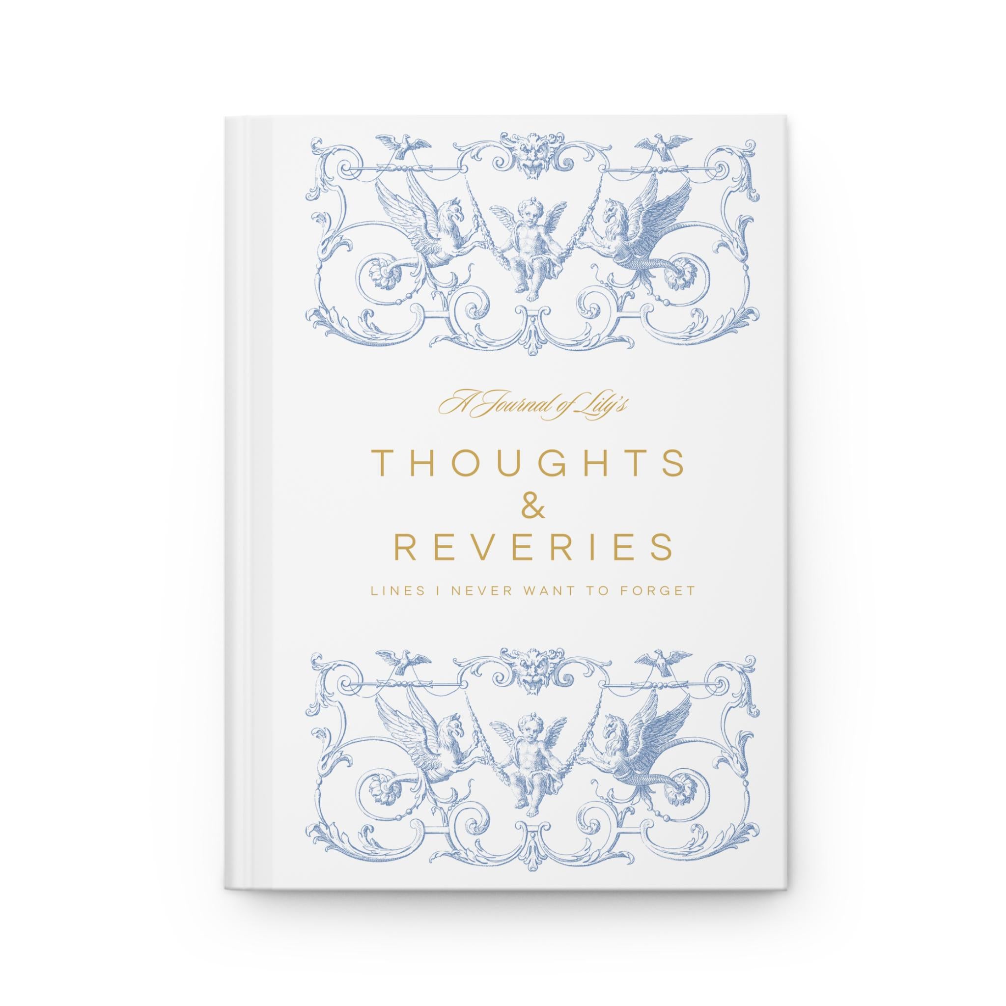 Jane Austen Inspired Personalized Journal-Custom Name Notebook