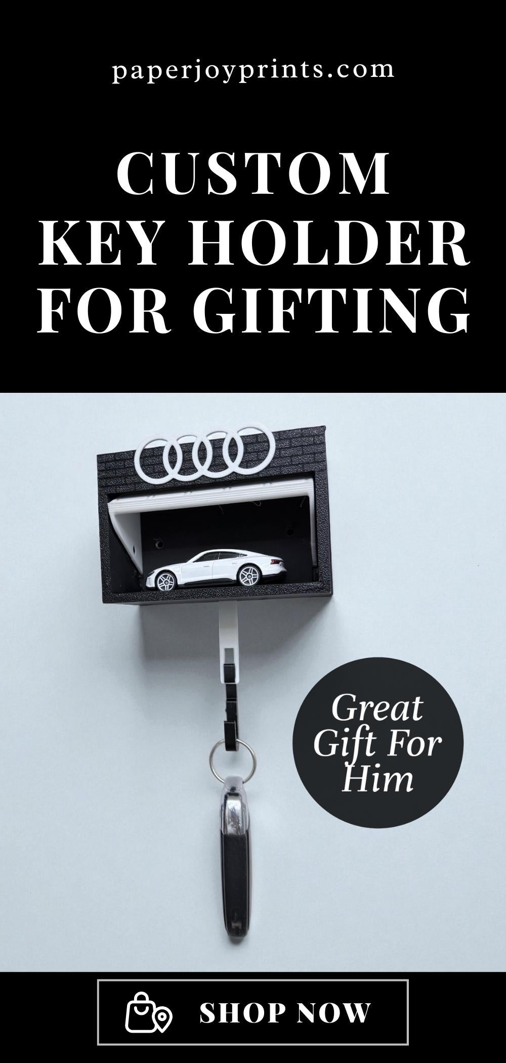 Custom Car Key Holder Mini Garage Key Organizer Gift for Dad Hot Wheel Display Key Hook Car Lover Custom Color Key Rack for Car Enthusiast